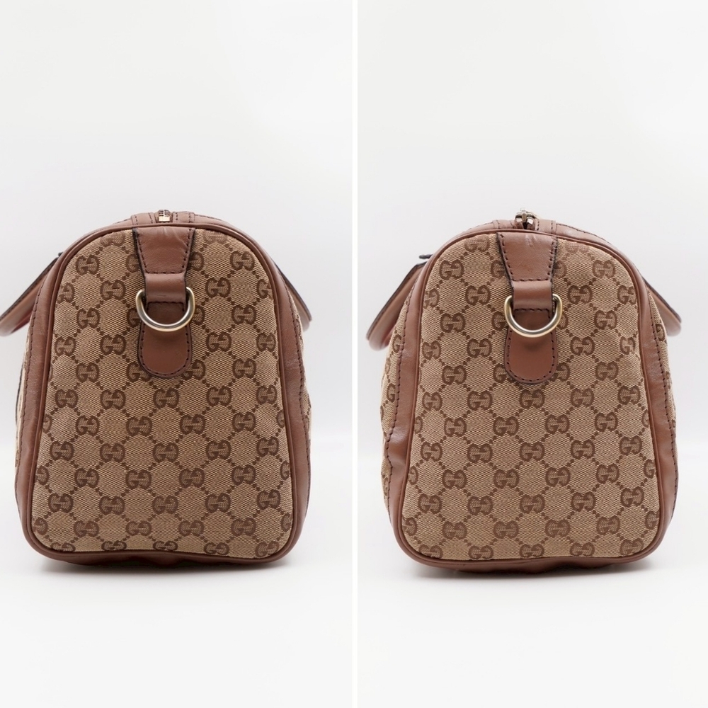 CC68 💖 GUCCI GG Monogram Vintage Web Boston - Picture 7 of 15
